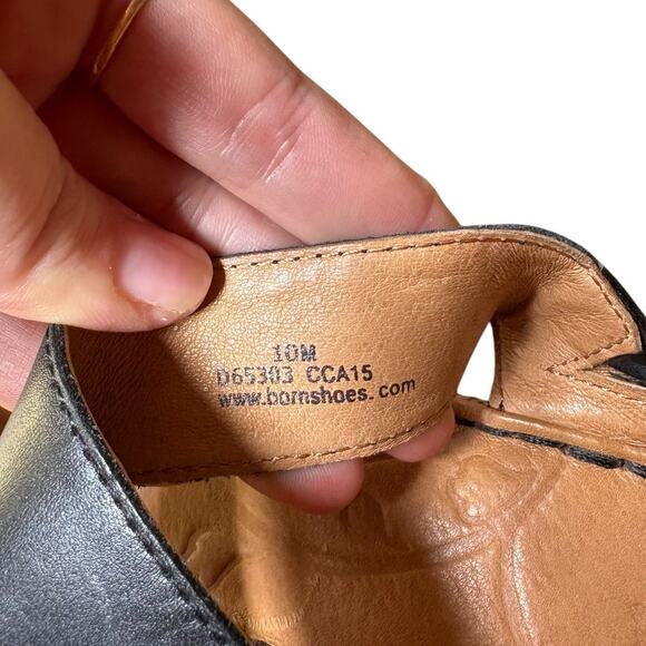 Born Black Strappy Slip on Cork Wedge Platform Sandals - 10 - Picture 6 of 10